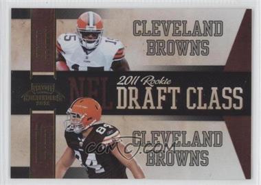 2011 Playoff Contenders - Draft Class - Gold #5 - Greg Little, Jordan Cameron /100