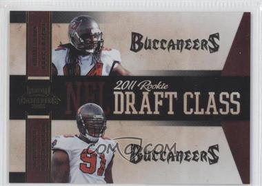 2011 Playoff Contenders - Draft Class - Gold #6 - Adrian Clayborn, Da'Quan Bowers /100