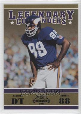 2011 Playoff Contenders - Legendary Contenders - Black #15 - Alan Page /50