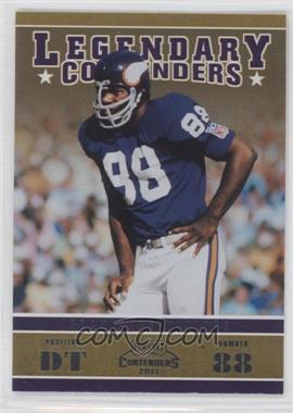 2011 Playoff Contenders - Legendary Contenders #15 - Alan Page