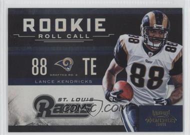 2011 Playoff Contenders - Rookie Roll Call - Gold #22 - Lance Kendricks /100