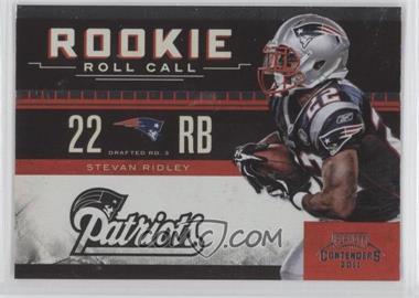 2011 Playoff Contenders - Rookie Roll Call #15 - Stevan Ridley