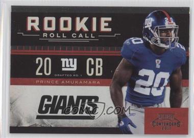 2011 Playoff Contenders - Rookie Roll Call #23 - Prince Amukamara