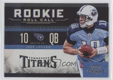 2011 Playoff Contenders - Rookie Roll Call #7 - Jake Locker