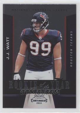 2011 Playoff Contenders - Rookie of the Year Contenders #25 - J.J. Watt