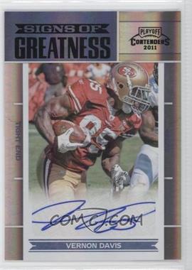 2011 Playoff Contenders - Signs of Greatness #33 - Vernon Davis