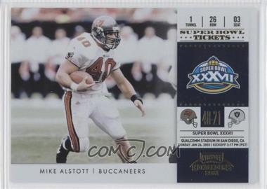2011 Playoff Contenders - Super Bowl Tickets - Gold #12 - Mike Alstott /100