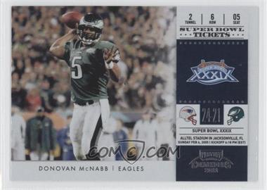 2011 Playoff Contenders - Super Bowl Tickets #10 - Donovan McNabb