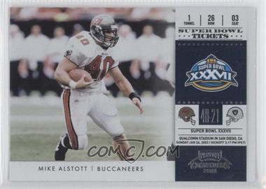 2011 Playoff Contenders - Super Bowl Tickets #12 - Mike Alstott