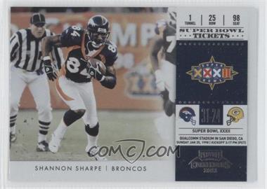 2011 Playoff Contenders - Super Bowl Tickets #16 - Shannon Sharpe