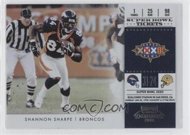 2011 Playoff Contenders - Super Bowl Tickets #16 - Shannon Sharpe