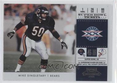 2011 Playoff Contenders - Super Bowl Tickets #18 - Mike Singletary