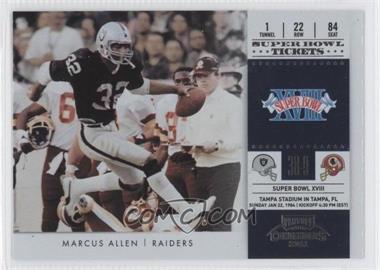 2011 Playoff Contenders - Super Bowl Tickets #19 - Marcus Allen