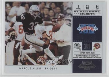 2011 Playoff Contenders - Super Bowl Tickets #19 - Marcus Allen