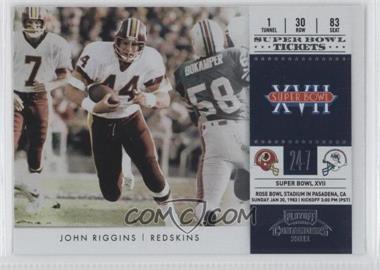 2011 Playoff Contenders - Super Bowl Tickets #20 - John Riggins