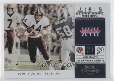 2011 Playoff Contenders - Super Bowl Tickets #20 - John Riggins