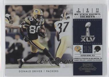 2011 Playoff Contenders - Super Bowl Tickets #3 - Donald Driver