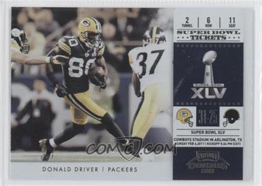 2011 Playoff Contenders - Super Bowl Tickets #3 - Donald Driver