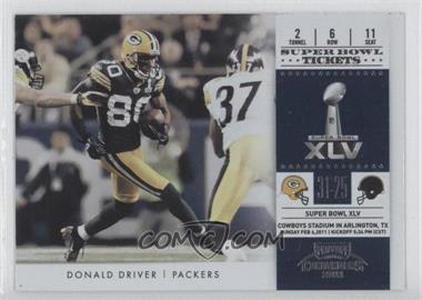 2011 Playoff Contenders - Super Bowl Tickets #3 - Donald Driver