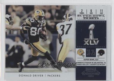 2011 Playoff Contenders - Super Bowl Tickets #3 - Donald Driver