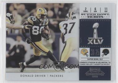 2011 Playoff Contenders - Super Bowl Tickets #3 - Donald Driver