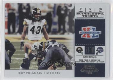 2011 Playoff Contenders - Super Bowl Tickets #9 - Troy Polamalu