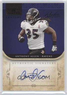 2011 Playoff National Treasures - [Base] - Century Black Signatures #209 - Rookie - Anthony Allen /25