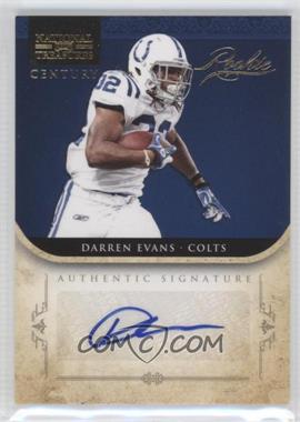 2011 Playoff National Treasures - [Base] - Century Gold Signatures #231 - Rookie - Darren Evans /49