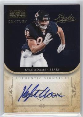 2011 Playoff National Treasures - [Base] - Century Gold Signatures #258 - Rookie - Kyle Adams /49