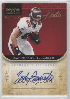 2011 Playoff National Treasures - [Base] - Century Gold Signatures #297 - Rookie - Zack Pianalto /49