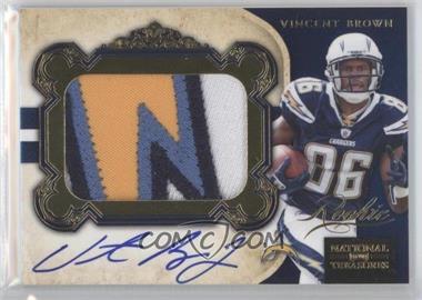 2011 Playoff National Treasures - [Base] - Century Gold Signatures #319 - Rookie Patch Autographs - Vincent Brown /49