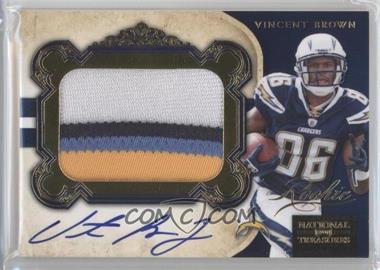 2011 Playoff National Treasures - [Base] - Century Gold Signatures #319 - Rookie Patch Autographs - Vincent Brown /49