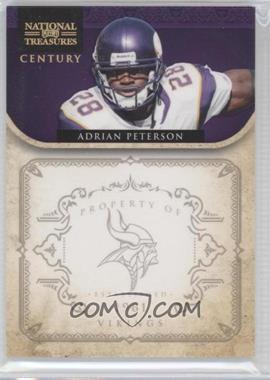 2011 Playoff National Treasures - [Base] - Century Gold #82 - Adrian Peterson /10