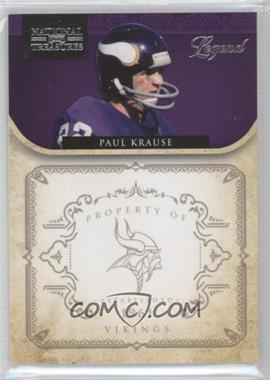 2011 Playoff National Treasures - [Base] #181 - Legend - Paul Krause /99