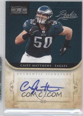 2011 Playoff National Treasures - [Base] #218 - Rookie - Casey Matthews /99