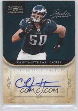 2011 Playoff National Treasures - [Base] #218 - Rookie - Casey Matthews /99