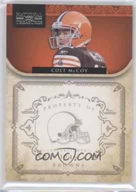 2011 Playoff National Treasures - [Base] #34 - Colt McCoy /99