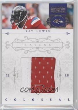 2011 Playoff National Treasures - Colossal Materials - Prime #35 - Ray Lewis /49