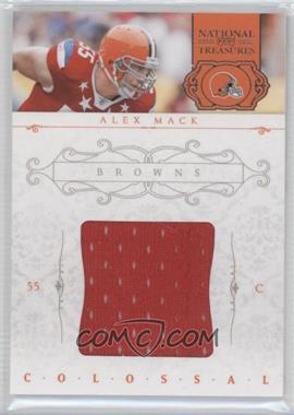 2011 Playoff National Treasures - Colossal Materials #43 - Alex Mack /99