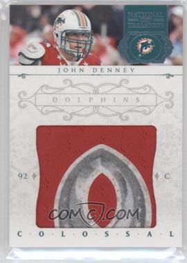 2011 Playoff National Treasures - Colossal Pro Bowl Prime Jumbo Materials - Trophy #52 - John Denney /2