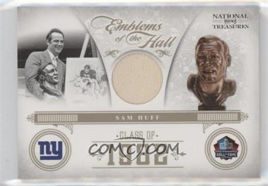 2011 Playoff National Treasures - Emblems of the Hall - Materials #18 - Sam Huff /47