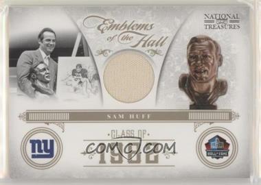 2011 Playoff National Treasures - Emblems of the Hall - Materials #18 - Sam Huff /47