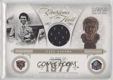 2011 Playoff National Treasures - Emblems of the Hall - Materials #25 - Gale Sayers /49