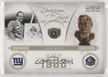 2011 Playoff National Treasures - Emblems of the Hall #18 - Sam Huff /99