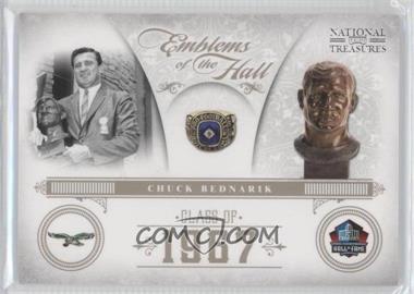 2011 Playoff National Treasures - Emblems of the Hall #27 - Chuck Bednarik /99