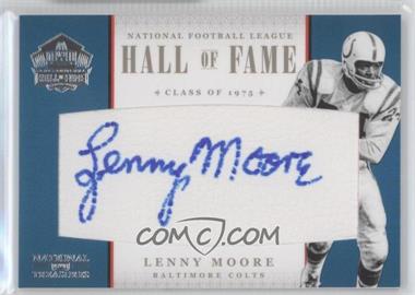 2011 Playoff National Treasures - Hall of Fame Leather #24 - Lenny Moore /37