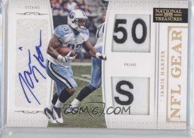 2011 Playoff National Treasures - NFL Gear - Combos ID Tag Signatures #16 - Jamie Harper /10