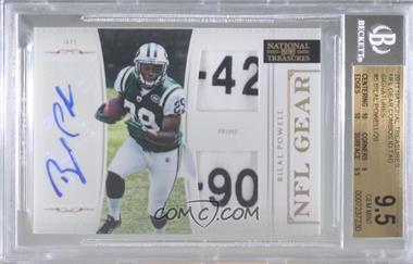 2011 Playoff National Treasures - NFL Gear - Combos ID Tag Signatures #5 - Bilal Powell /20 [BGS 9.5 GEM MINT]