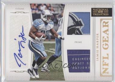 2011 Playoff National Treasures - NFL Gear - Combos Laundry Tag Signatures #16 - Jamie Harper /20