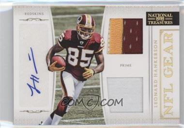 2011 Playoff National Treasures - NFL Gear - Combos Prime Signatures #23 - Leonard Hankerson /25